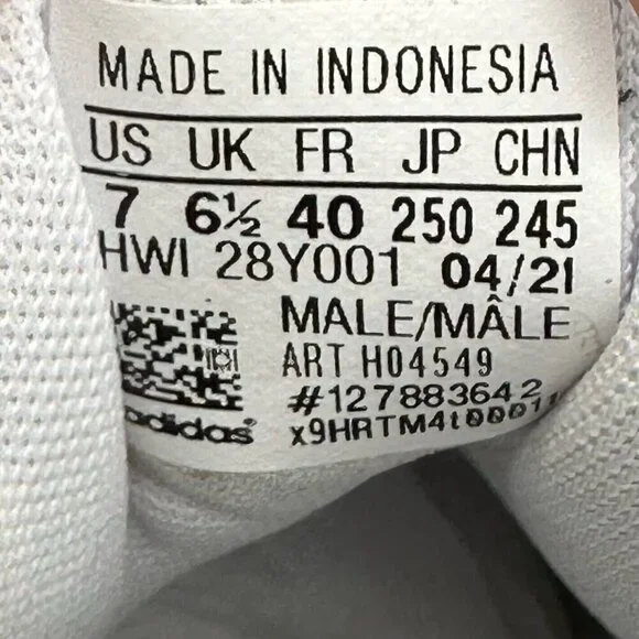 Adidas Shoes Mens Sz 7 Grand Court Tennis Cloudfoam Leather White Camo H04549 - Picture 12 of 12